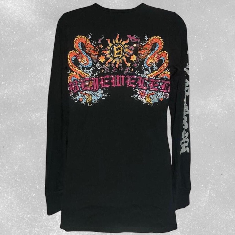 Y2K Bejeweled Henley Top